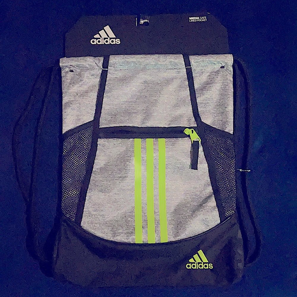 Adidas bag black N green (New)